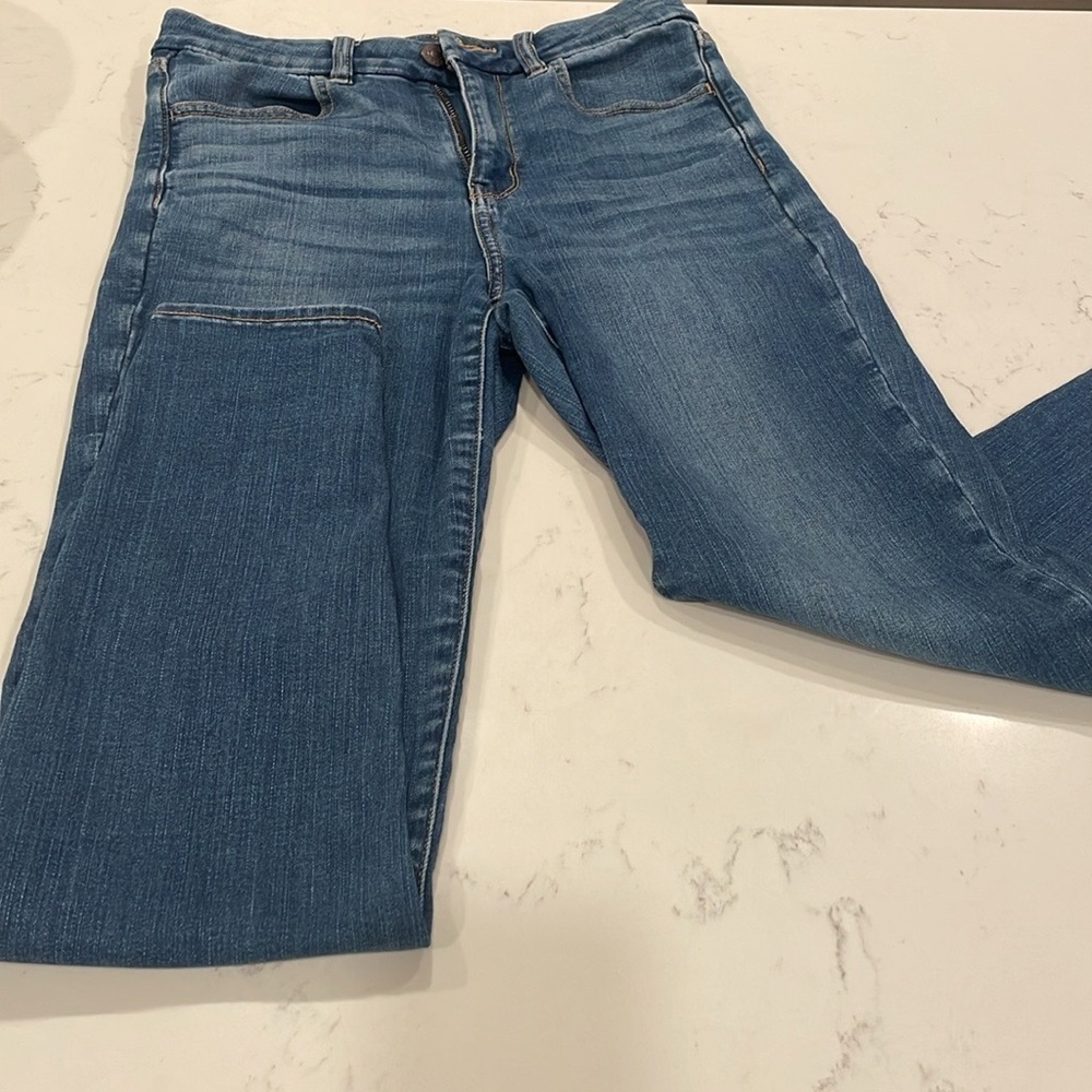 American Eagle Curvy High Rise Jeggings Denim Jeans Size 6 - Picture 6 of 11